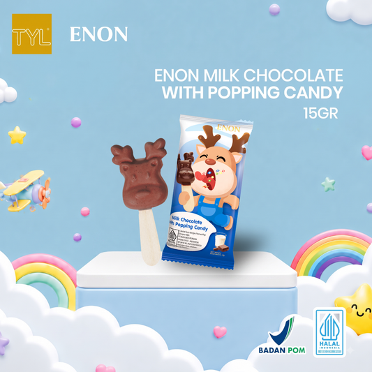 ENON Milk Chocolate with Popping Candy 15GR