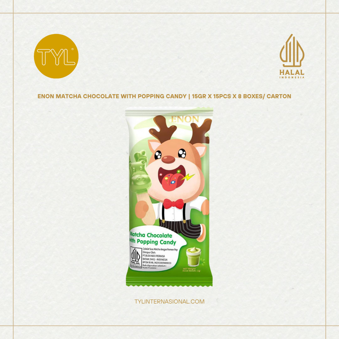 ENON Matcha Chocolate with Popping Candy 15gr
