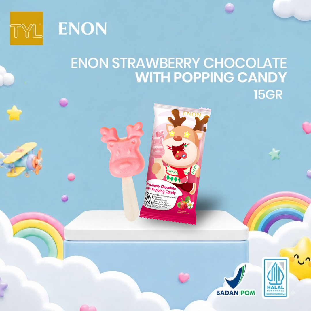 ENON Strawberry Chocolate with Popping Candy 15GR