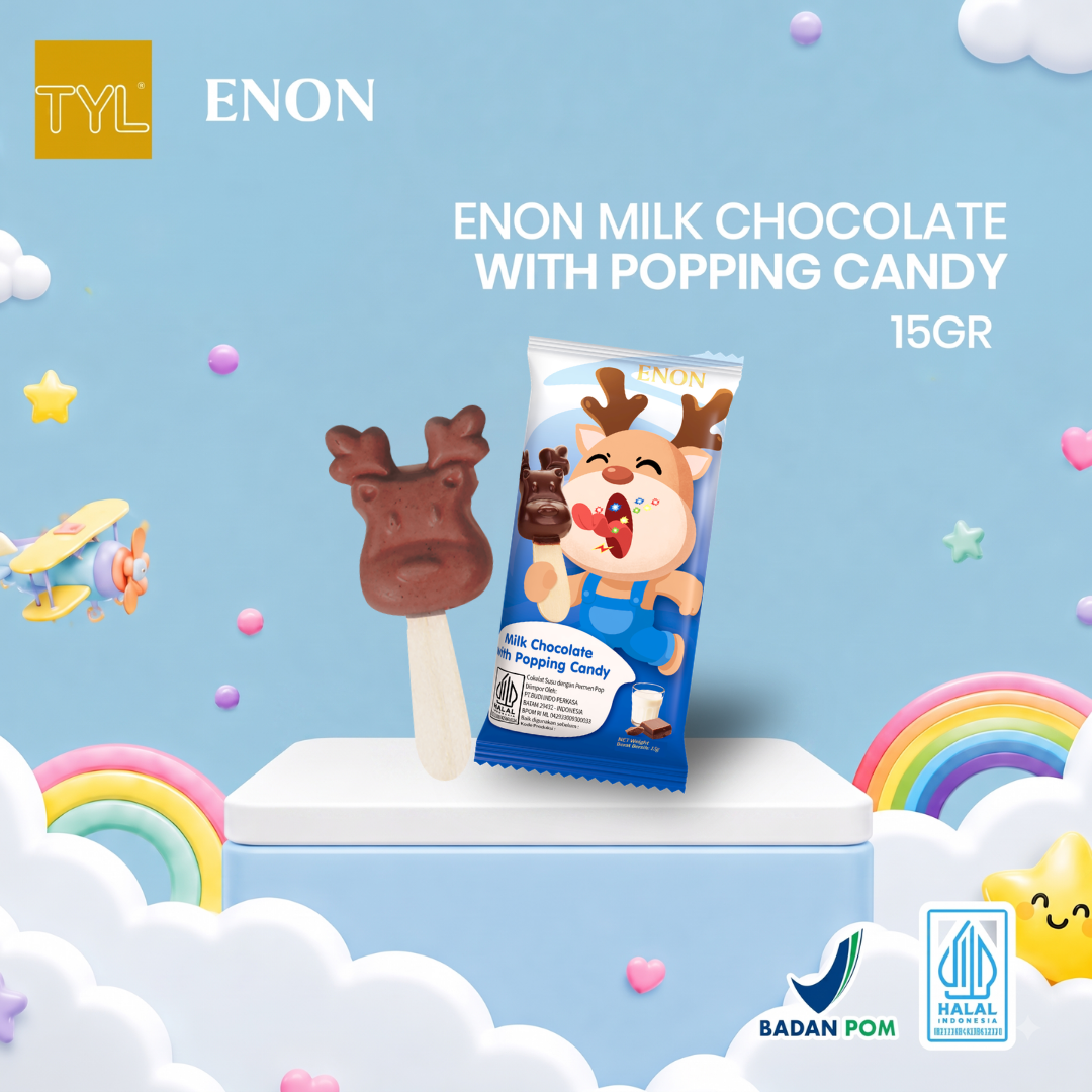 ENON Milk Chocolate with Popping Candy 15GR