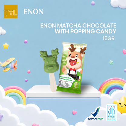 ENON Matcha Chocolate with Popping Candy 15GR