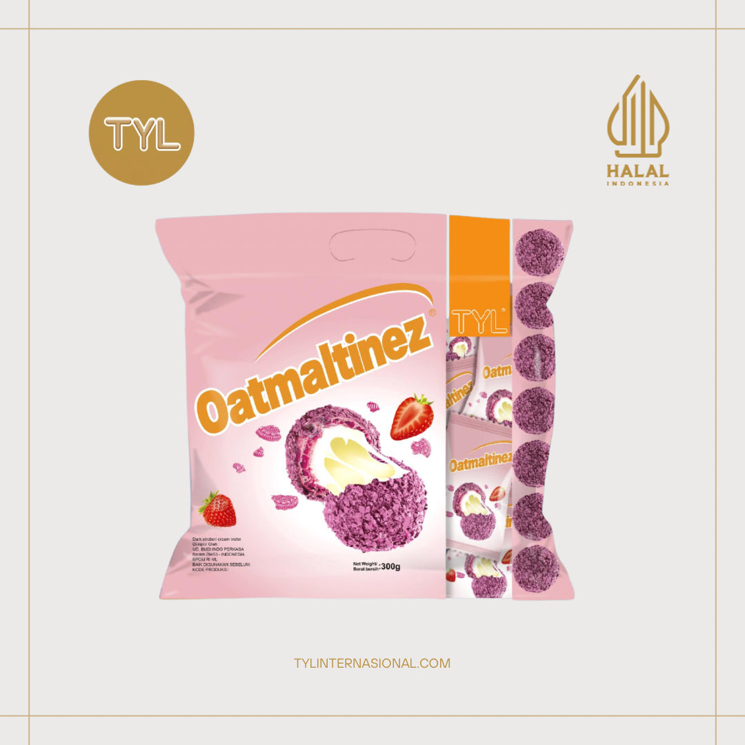 TYL Oatmaltinez Strawberry Biscuit Crumbs with Cream 300gr