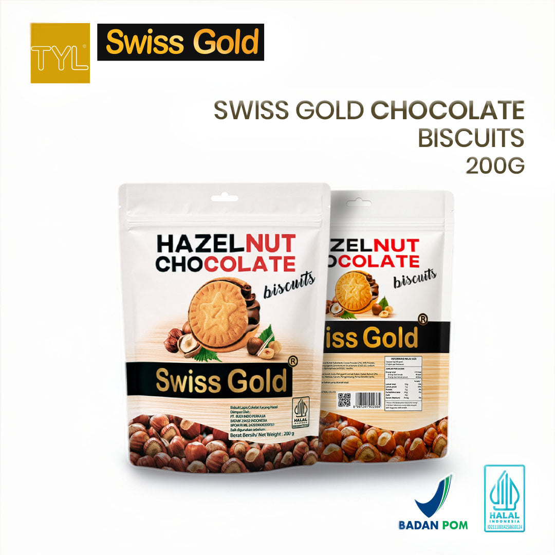 Hazelnut Dark Chocolate Biscuits 200GR