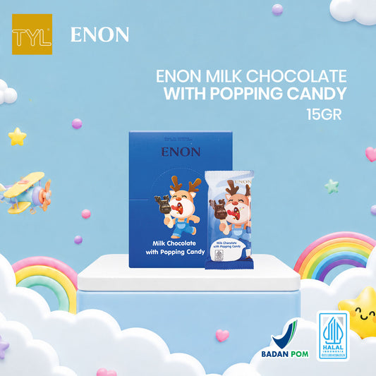 ENON Milk Chocolate with Popping Candy 15GR