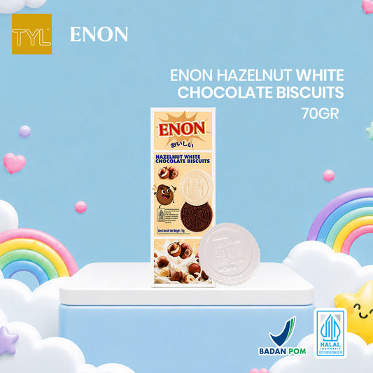 ENON Hazelnut White Chocolate Biscuit 70GR